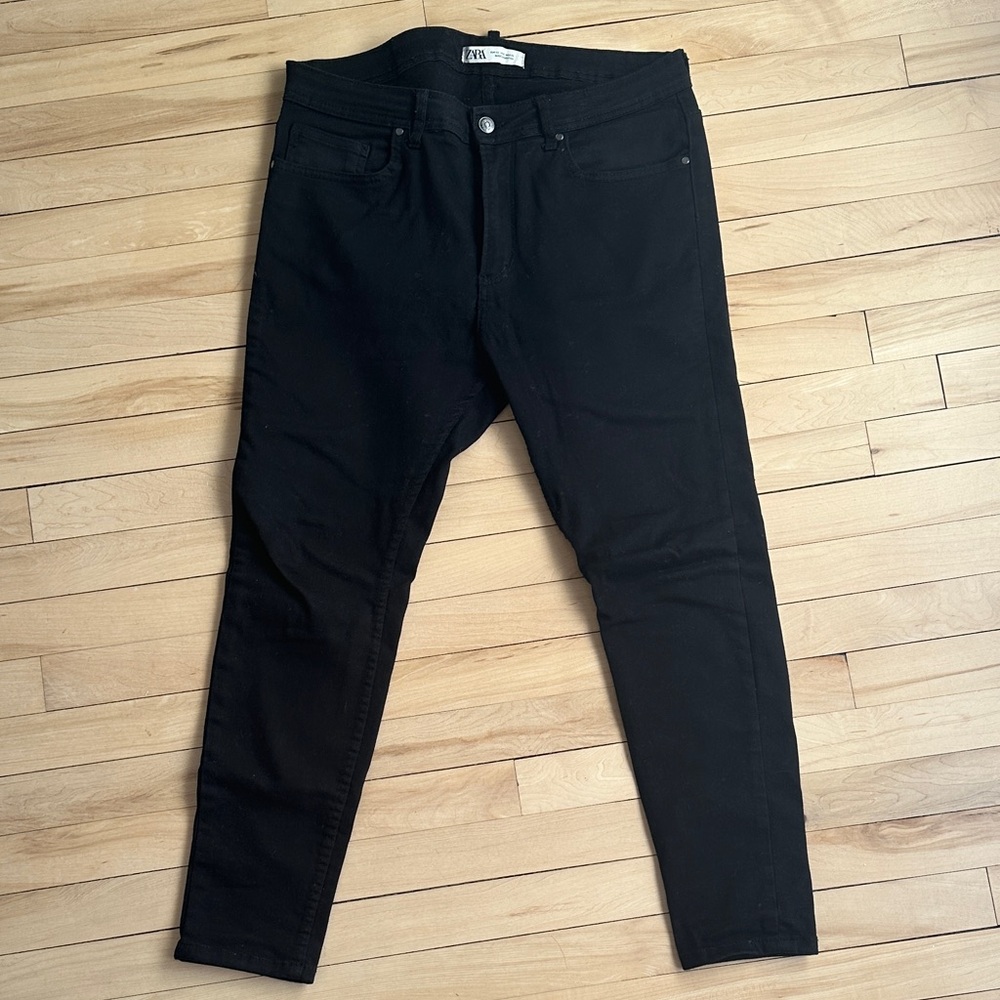 Zara Men's Black Skinny Jeans